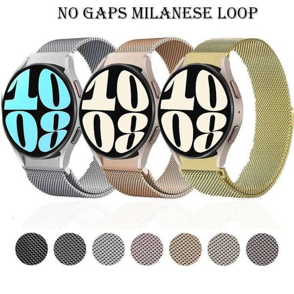 No Gaps For Watch 7/FE/6/4/5/5 pro 44mm 40mm 20mm Milanese Loop Bracelet Galaxy 4-6 classic 43mm 47mm Band H260305