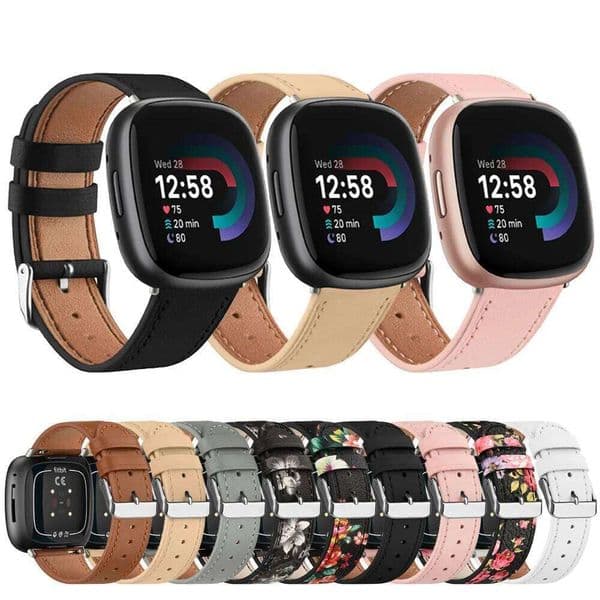 Real Leather Watch Versa 3/Versa 4 Strap Bracelet For Sense/Sense 2 Band Adjustable Wristband Replacement H260305