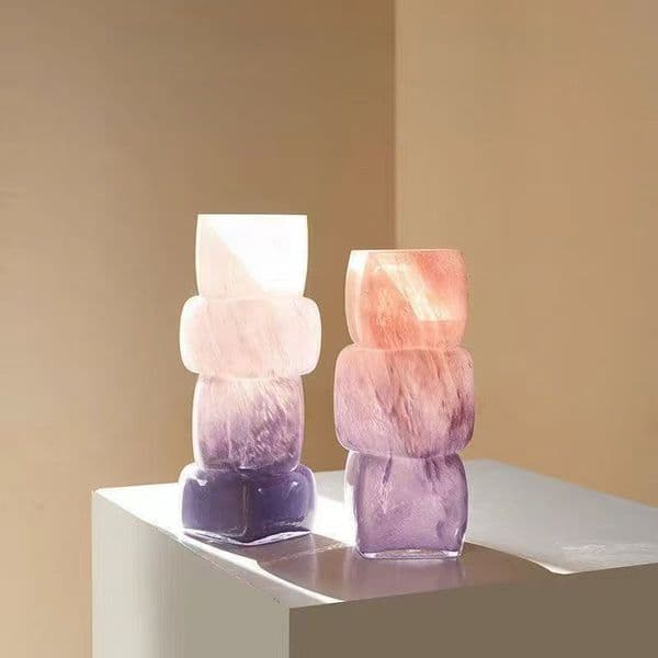 High-End Light Luxury Glass Flower Arrangement Vessel - Hydroponics Ready Niche Decoration Piece
