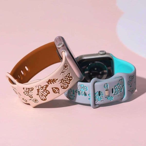 Sport Band For Watch Straps 45mm 44mm 42mm 49mm 40 41mm 46mm Engraved correa bracelet iwatch Series 8 10 11 7 9 6 SE Ultra H260305