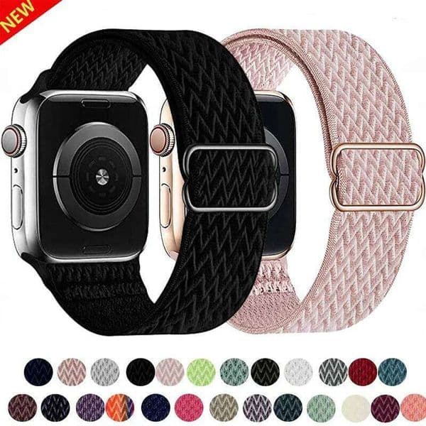 Nylon Loop Strap For Watch 49mm 45mm 41mm 44mm 42mm 46mm Adjustable Elastic Belt iWatch Ultra 3/2 11 10 9 8 7 6 5 SE3 Band H260305