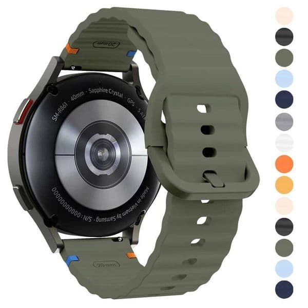 Sport Band 22/20mm For Galaxy 7 5 Pro 44/40mm Rubber Strap Watch 4 6 Classic Gear S3 Bracelet Belt Accessories H260305