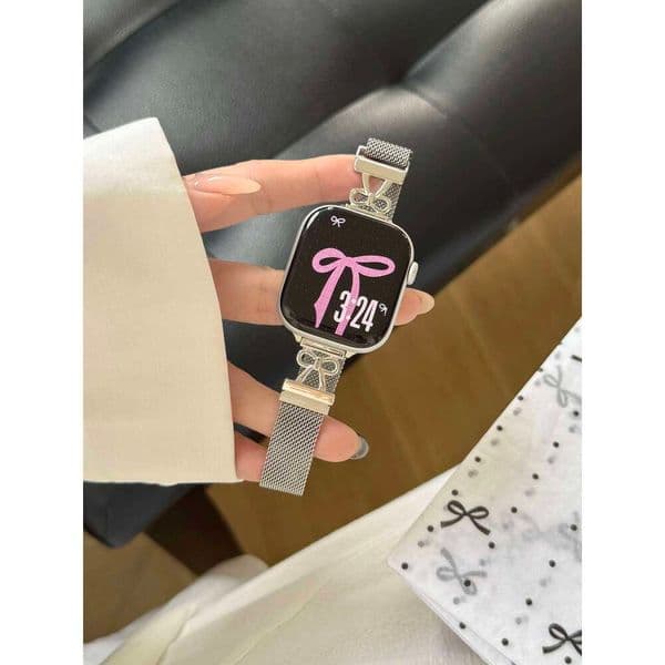 Excellent butterfly Milan For Watch band link women Series 11/8/7/6/10/9 40mm 41mm 38mm 42mm 44mm 45mm 46mm Strap H260305