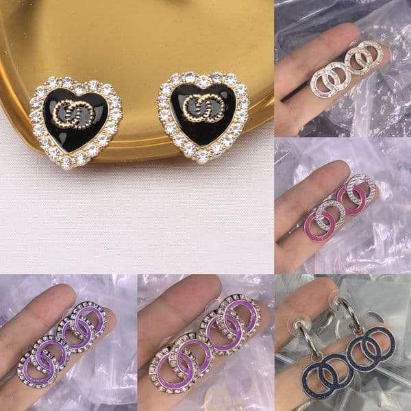 Stud Diamond Copper Crystal Hat Pearl Letter Ear Earring Womens Elegance Wedding Classic Jewelry Perfect for Formal High Quality Earrings