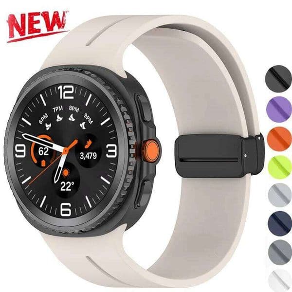 Silicone Strap 40mm 44mm/8 Classic 46mm Magnetic Bracelet Wristband for Galaxy Watch 8 Replace Band H260305