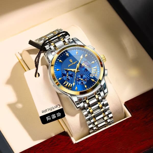 Designer Watch Swiss Brand 30 Meter Deep Waterproof Men's Watch Luxury Watch Multi Functional New Luminous Quartz Watch Business Leisure High Quality