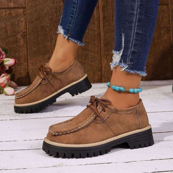 *Fashionable Hot Sexy Elegant Thick Sole Single for Women Spring and Autumn New Round Toe Comfortable Casual Shoes