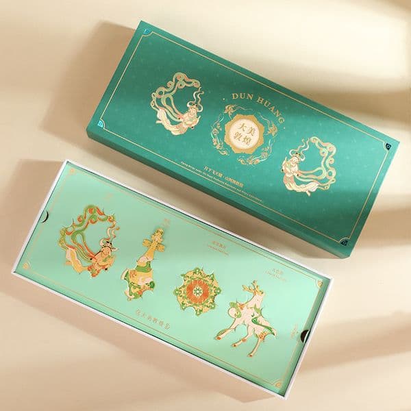 Cultural Creativity: Classic Dunhuang-Inspired Metal Book Mark Collection