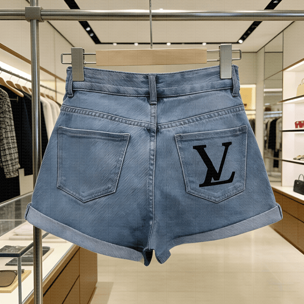 Women's High Waisted Denim Shorts 2026 Summer Fashion Rolled Hem Casual Jean Shorts for Women Streetwear Y2K Aesthetic Hot Pants for Beach Party Clubwear