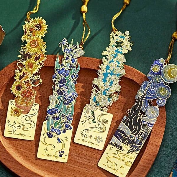 Vintage Oil Painting Metal Bookmark Exquisite Classical Hollow Cultural and Creative Souvenir Student Reward Graduation Gift