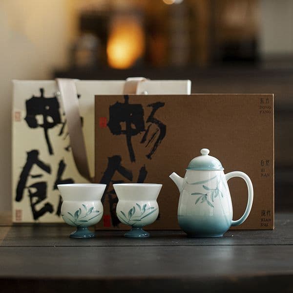Bestseller Tang Song Dynasty complete gift box, Ninglanlan Jingyi, one pot two cups, Kung Fu tea set for home and business gifts ddmySat