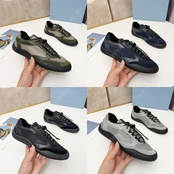 Speedrock Sneaker Designer Trainers Women Men Shoes Mesh Sneskers Leather Trainer Rubber Sneaker Lace-Up Trainers Flat Shoes Non-Slip Sneakers Running Shoes