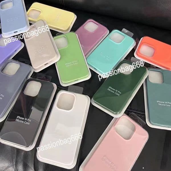 Liquid Silicone Phone Case For iPhone 17 16 15 14 13 12 11 X XS XR Pro Max plus Case Rubber back cover Anti-Fingerprint Anti-Scratch With retail package