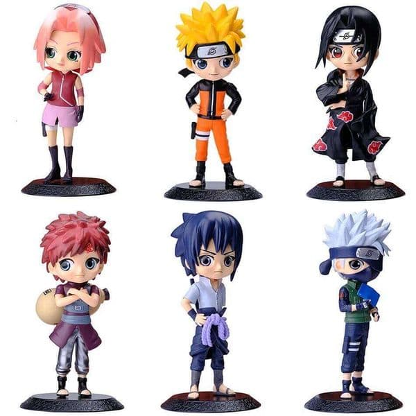 6pcs-set Anime Naruto Figures Sakura Action Uchiha Gaara Kakashi PVC Model Figurines For Decoration Collection Gift Toys 15cm X260304