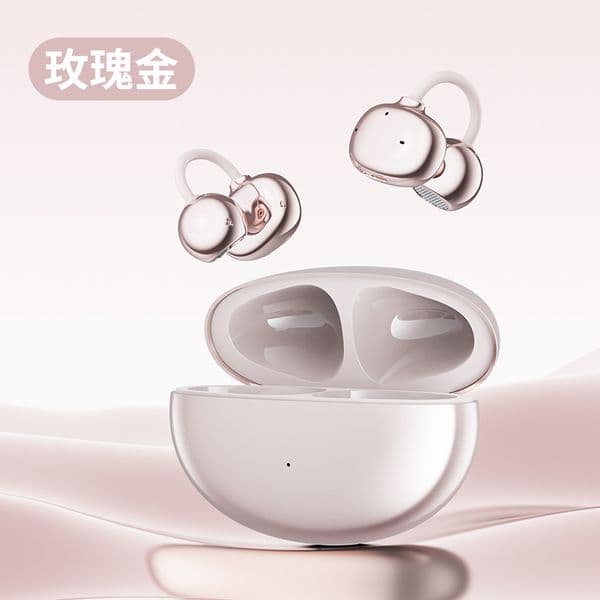 Open earbuds wireless headphones with bass stereo sound