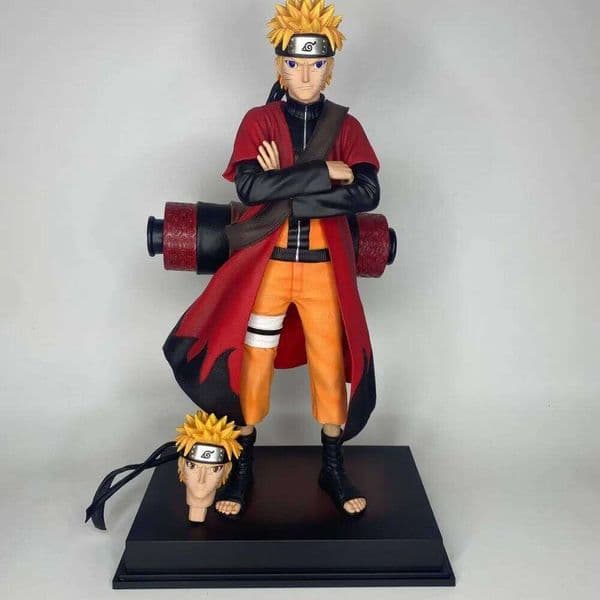 Double Face Naruto GK Action Figures 45cm PVC Static OZ 002 Statue Collectible Display Model Ornament Children Toys Gift X260304