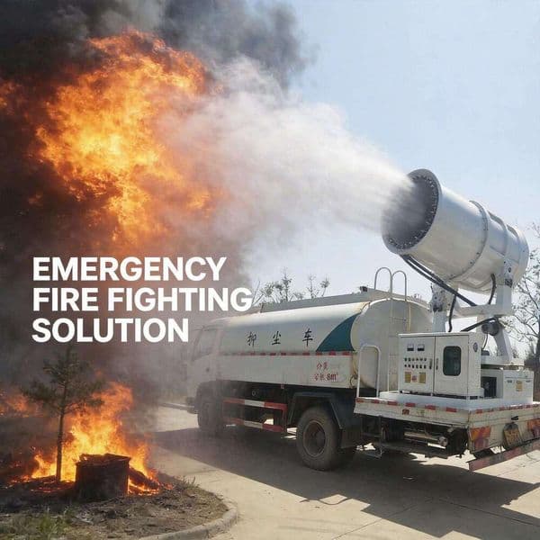 Automatic 120m Water Cannon Machine Gasoline Powered Dust Suppression Sprayer With Remote For Quarrying And Mineral Crushing Operations