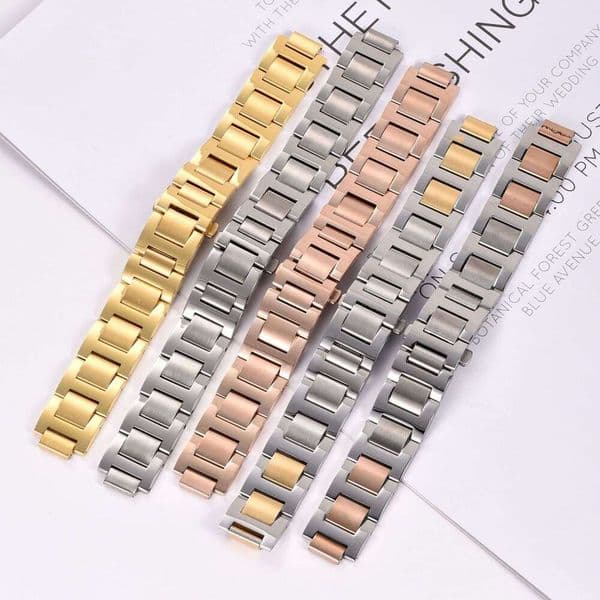 Substitute Blue Balloon Unisex Raised Stainless Steel Solid Watch Strap Accessories