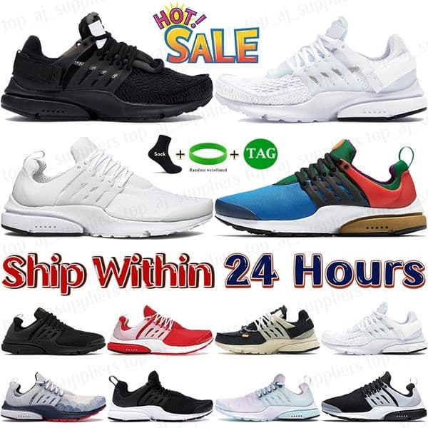 With Box Prestos shoes running shoes mens sports sneakers black white Muslin Comet Red Greedy Unholy Cumulus womens designer shoes outdoor shoes trainers EUR 36-46