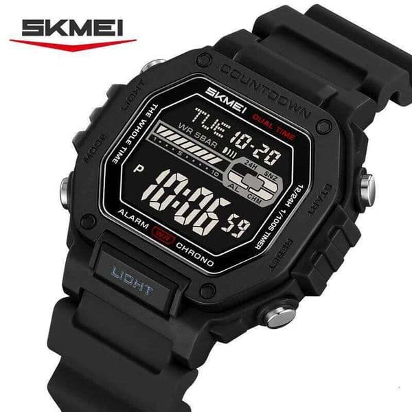 SKMEI 2523 Fashion Brand Digital Countdown Sport Mens Electronic Watches Chrono Military Wristwatch Alarm montre homme