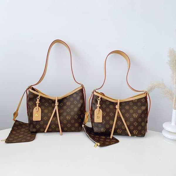 Women's large capacity retro handbag luxury printed shoulder crossbody bag casual European and American style handbag multifunctional bag