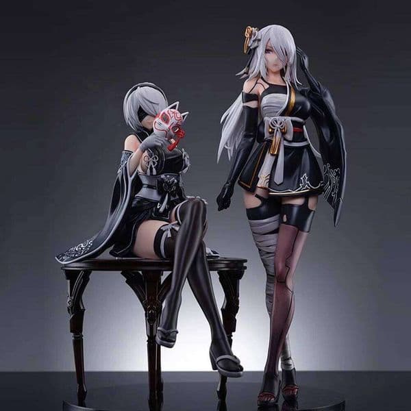 Game Figure 2B sitting action figures YoRHa Type A kimono 2A figurines Doll PVC Models Toys Adult Collection Statue Gifts 21.5cm X260304