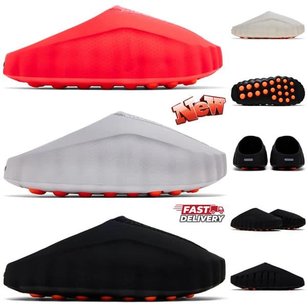 Desginer Slippers mind 001 Slides mind 002 Running shoes soft Rubber Tech Comfort Bone White Red Black Light Smoke Grey Mens Womens mind001 Summer Beach shoe Size 5-14