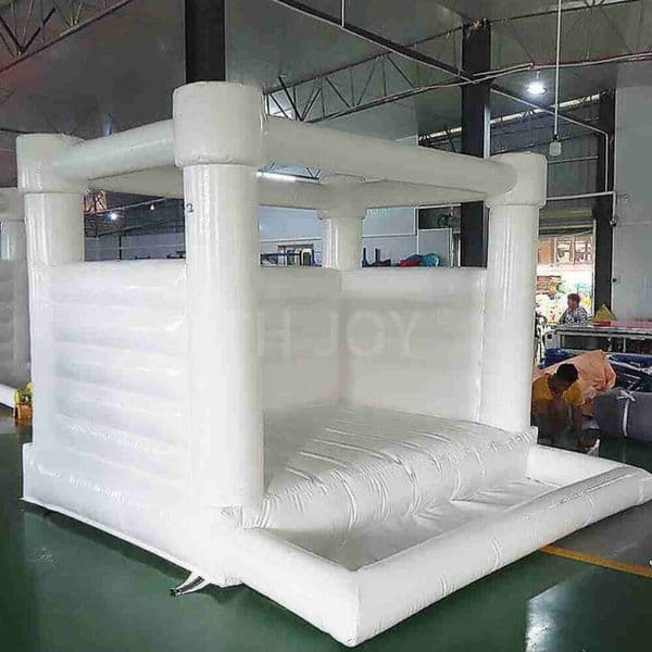 3x3m 10x10ft white inflatable wedding bouncer moonwalk Party outdoor birthday bouncy castle with ball pit pool Ask about the price