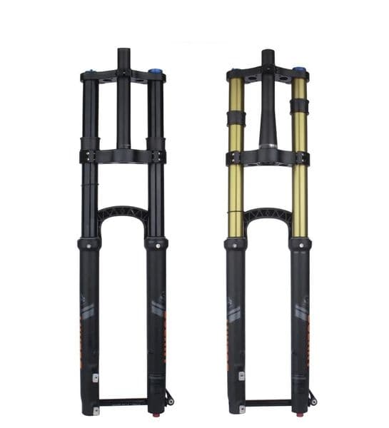 Mountain Bike Front Fork Dual Shoulder Thru-Axle Air Fork 180mm Travel High Strength for XC/AM/DH 27.5/29 34mm Stanchion