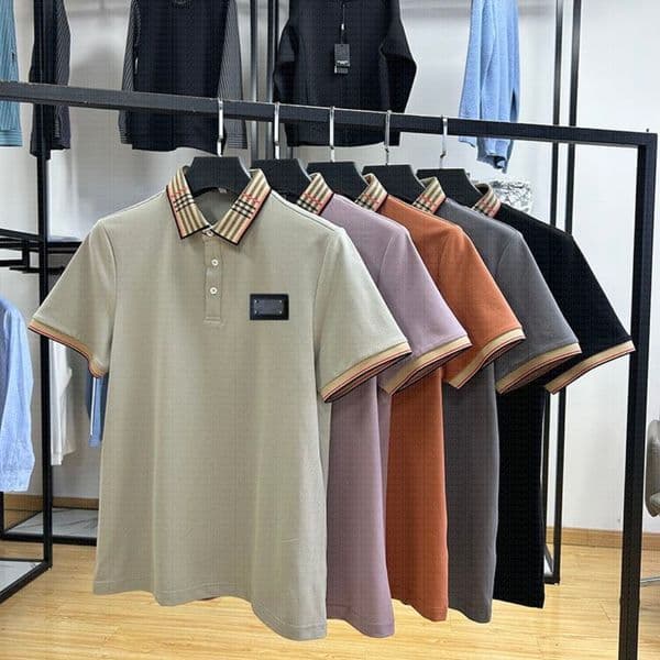 2026 mens polos summer casual solid color polo shirt slim fit lapel short sleeve top versatile collar for a slimmer silhouette size S-4xl