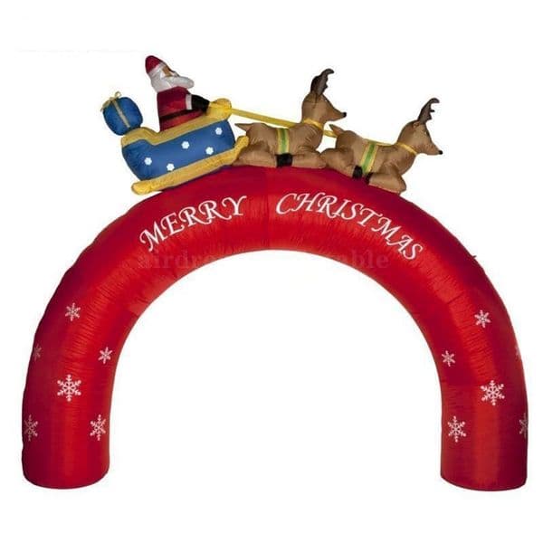 Custom cute Christmas arches Santa Claus Inflatable Arch for holiday decoration event advertisement