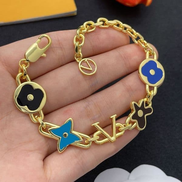 Designer Bracelets Luxury Brand Letter Charm Bracelet Crystal Pearl Beads Gold Silver Plated Chain Bracelet Bangle For Women Fashion Jewelry Gift
