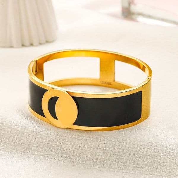 Designer Bracelet Brand Jewelry Stainless Steel 18k Gold Plated Birthday Luxury Bangle High Quality Wedding Party Gift