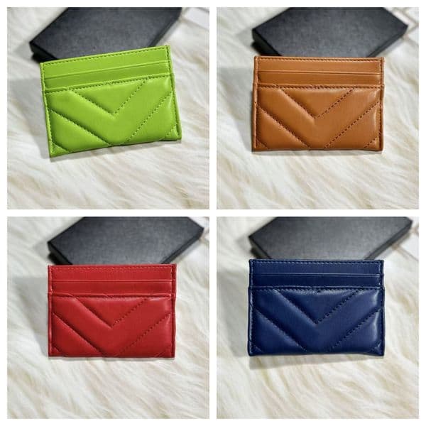 Designer Wallet Women Card Holders Cardholder Leather Wallet Womens Purses Men Purses Mens Key Ring Credit Coin Mini Wallet Wholesale Designer Purse Luxury Bag