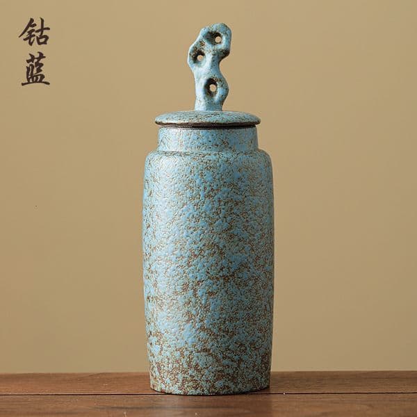 Bestseller Taihu Stone Coarse Pottery Vintage Large Tea Household Ceramic Sealed Moisture-proof Storage Canister Wholesale ddmySat