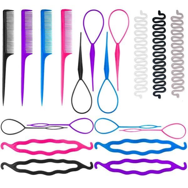 Hair Twister Hair Pin Fishbone Braid Tool Hair Accessories Braiding Tool 19Pcs/set Set Random Colors Bun Hair Hook