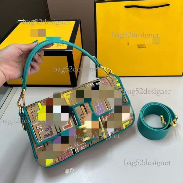 New F Brand Small Embroidered Women S Fashion Versatile Shoulder Luxury bag designer bag Crossbody Bag