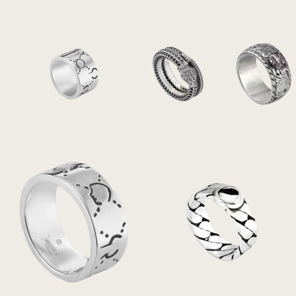 Love Ring Designer Heart Band Rings for Women Mens Jewelry Luxury Fashion Unisex Gold Silver Rose Colors Stainless Steel Lady Party with Green box Size 5-11 ho680