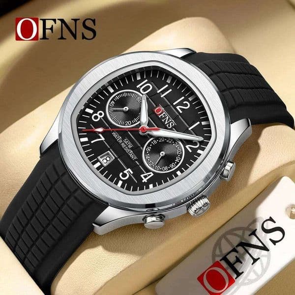 OFNS Top selling 8020 New Two Eyes Five Needle Calendar Waterproof and Fashionable Men's Quartz Watch 2025