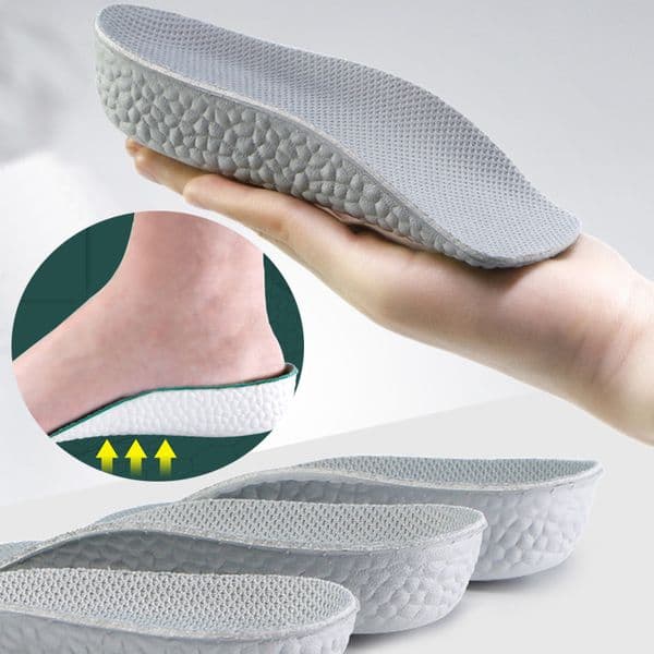 Height Increase Insoles Womens Non Fatigue Invisible Height Boosting Insoles Arch Support Non Collapsible Popcorn Half Insoles