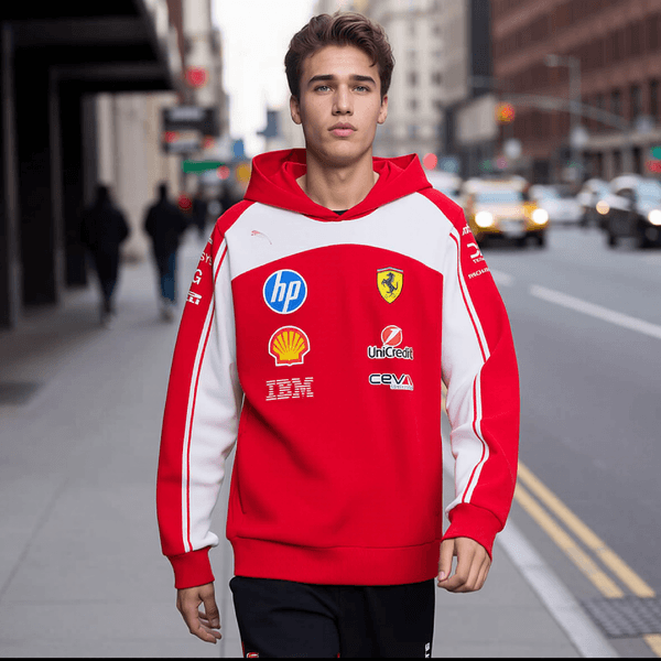 season hoodie men's and women's racing collaboration series Scuderia Ferrari F1 2026 Team Hoodie