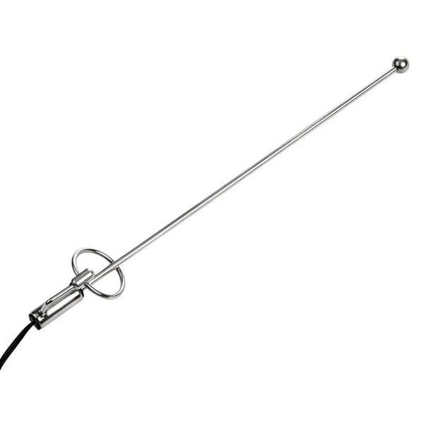 Male Stainless Steel Penis Plug Electric Stimulation Urethral Catheter Bi-polar Electro Shock Metal Cock Ring Dilator Sex Toy 002