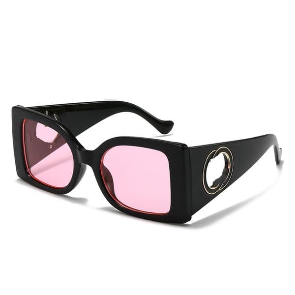 Sunglasses Women Designer Luxury Men Beach Sun Glasses Trendy Square Metal Legs Letter Design Eyeglasses Sunglasse Driving Vacation Travel