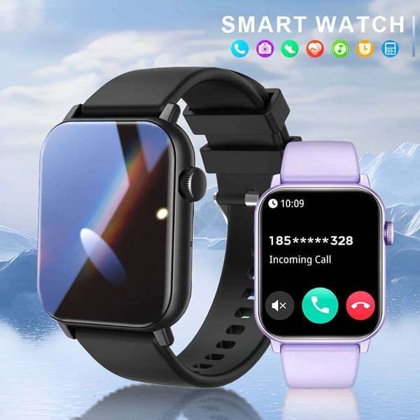LAXASFIT New Watch with Calling Health Monitoring IP68 Water Resistance Smart Notifications Voice Assistant