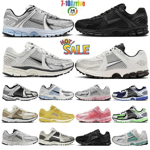 Designer Vomeros Running Shoes Vomero 5 Mens Women Sneakers Roam Metallic Gold Photon Dust Pink Thunder Blue Triple Black Flax Vomeros Trainers Sneakers Size36-45