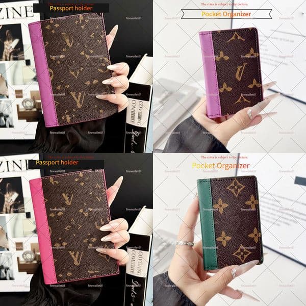 Designer Wallet Passport Holder mascua letter surfin monagram Leaher Case Card spors fooball passpor golf swimming letter skiing Couple's wallet Street 80c