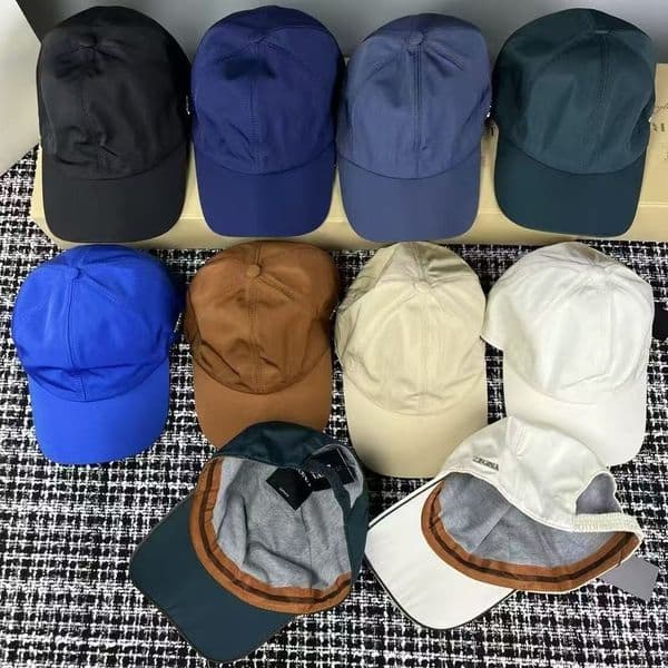 Premium Luxury Style Baseball Cap Men, Black Waterproof Tech Fabric with Leather Trim & Metal Logo, Unisex Adjustable Dad Hat for Outdoor Sports Travel