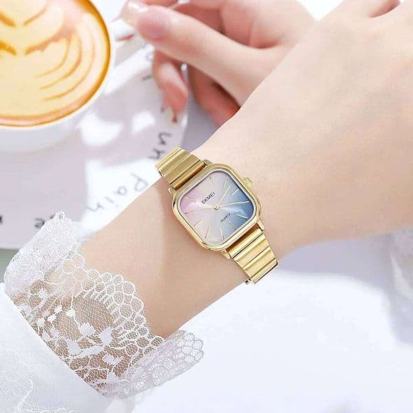 SKMEI 2190 Luxury Ladies Female Quartz Watch Woman Waterproof Stainless Steel Strap Girl Women Wristwatch Date Clock reloj mujer
