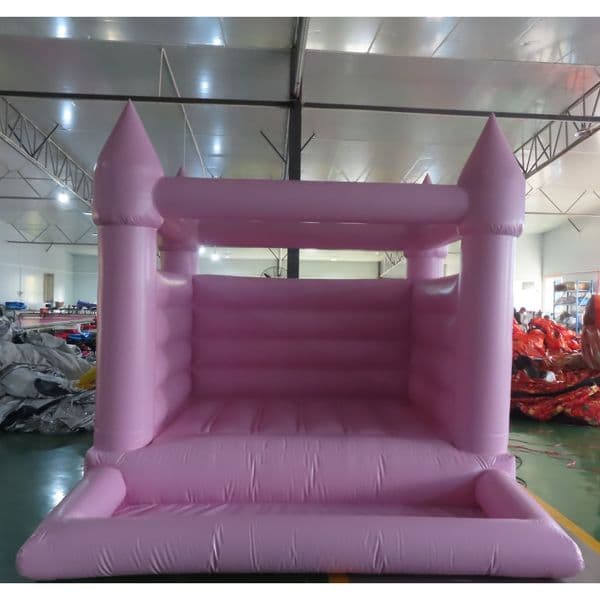 Free delivery Outdoor activities white pink inflatable wedding bouncer house Party bouncy castle with pool for kids commercial jumper house