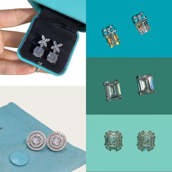 earrings designer for women earrings high quality diamonds earrings for women luxury earrings alphabet valentine gift Elegant Christmas gifts jewelry go608